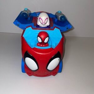 Spider-Man Themed Red and Blue Kids Toy Vehicle
